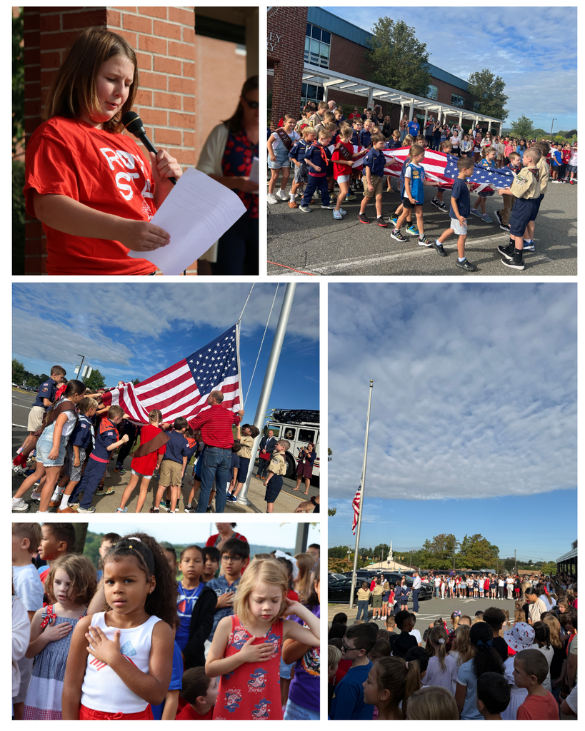 Student saluting the flag