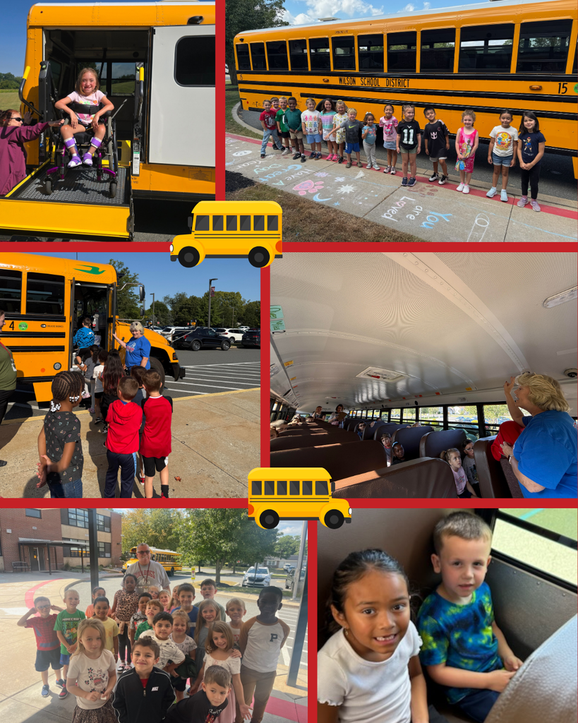 Bus safety demonstration with kids on bus