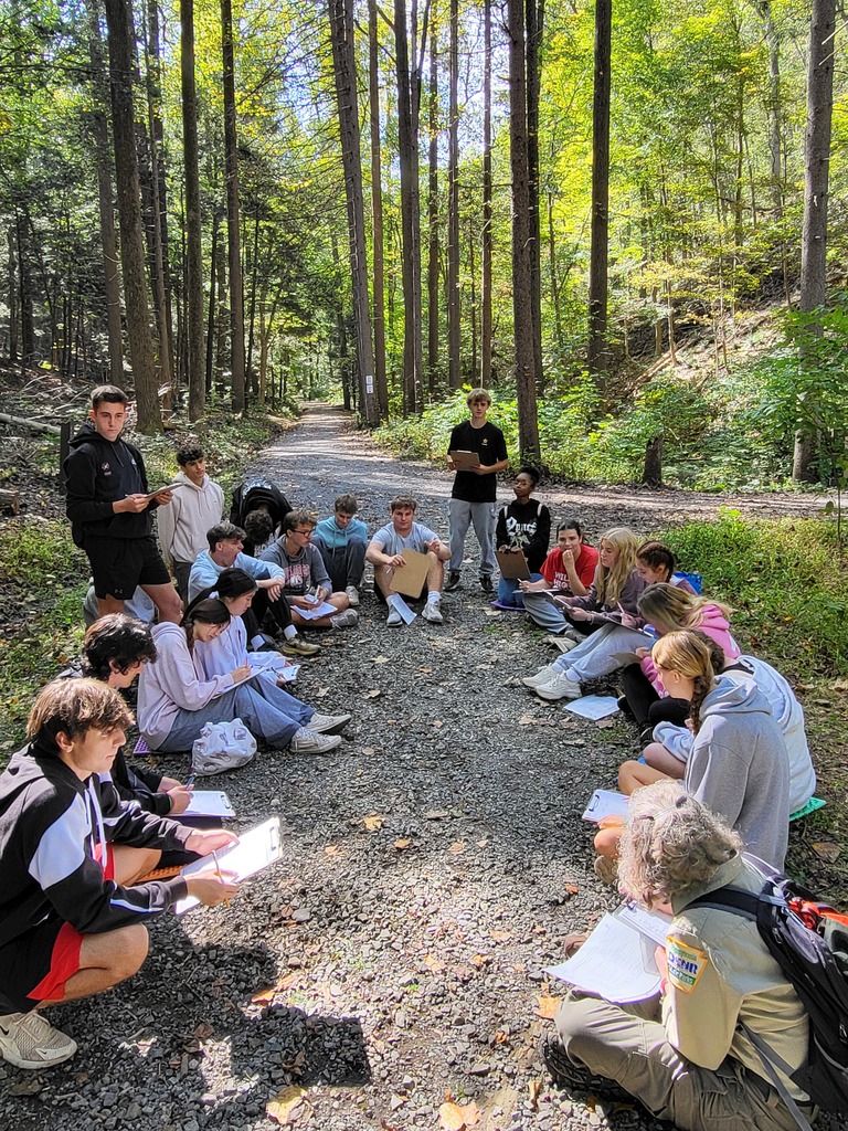 students studying in circle