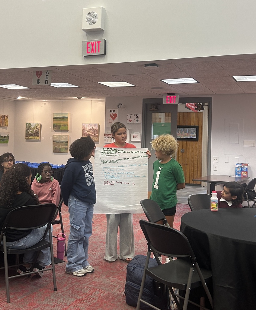 students presenting 