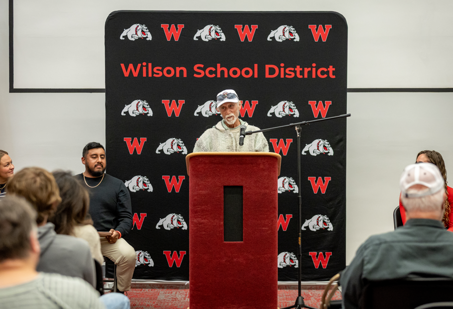 centered picture of man speaking