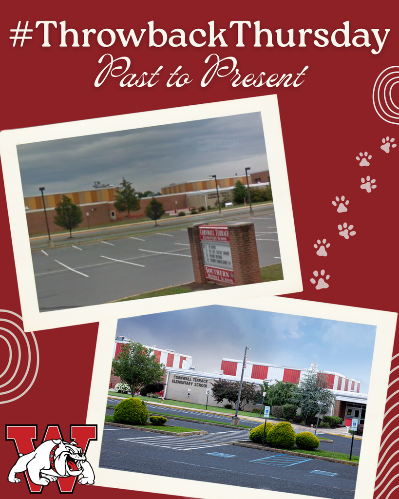 Throwback Thursday #PasttoPresent; shows the old southern/cornwall terrace from the front at top left corner the new view from the front of cornwall