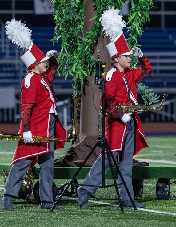 band members looking into distance