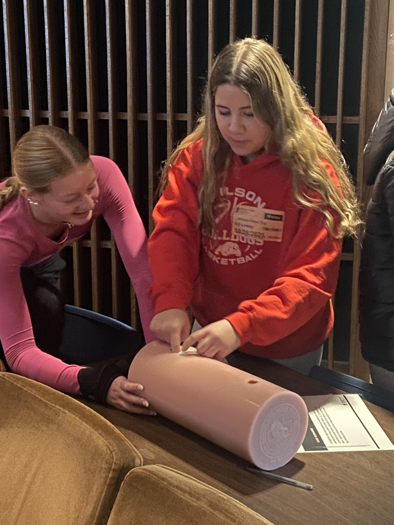 student learning how to stop "blood"