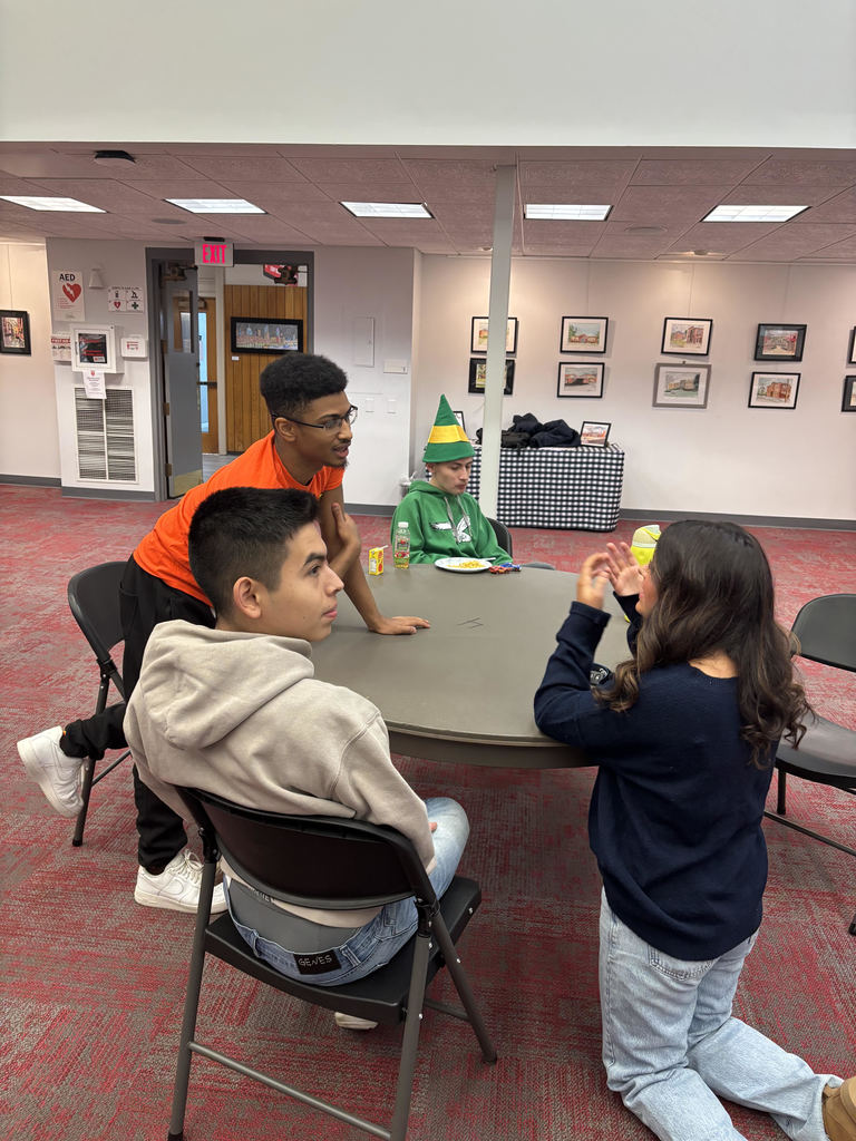 students interacting