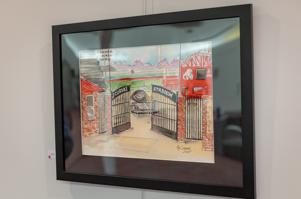 art work displayed on wall