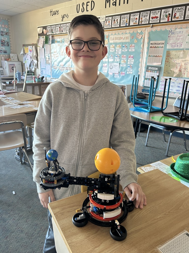 student with model he created