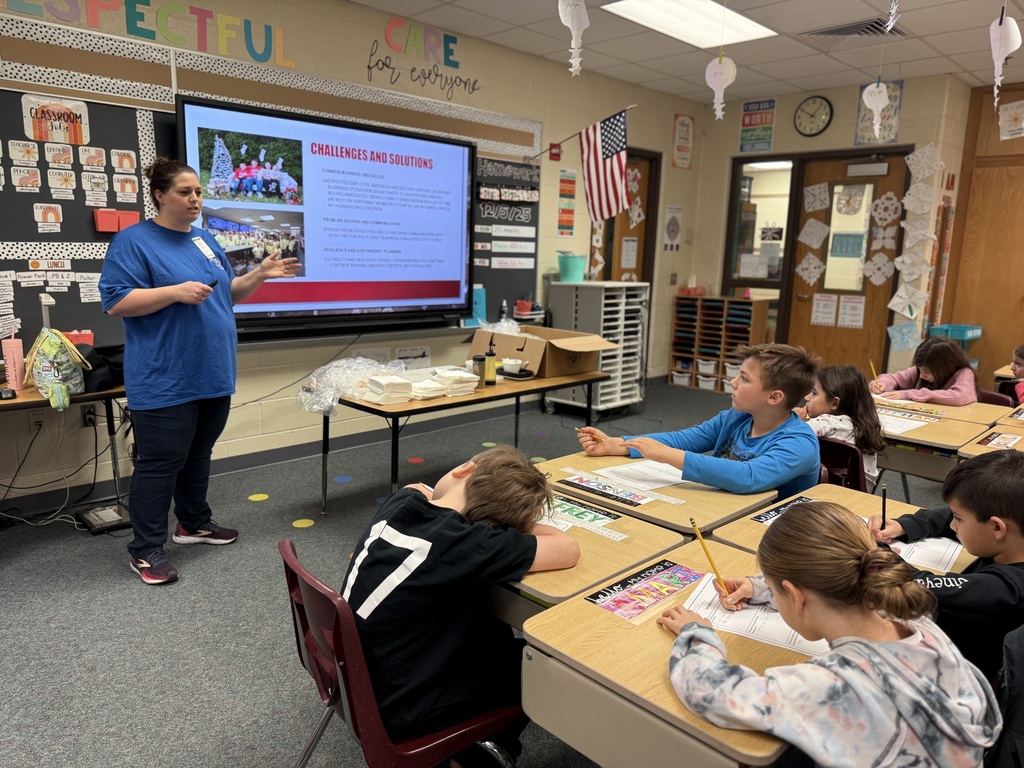 students listeing to Entrepreneur present 