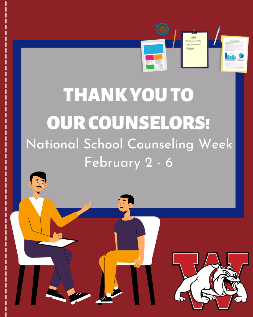 Thank you to our counselors! National School Counseling Week February 2 - 6
