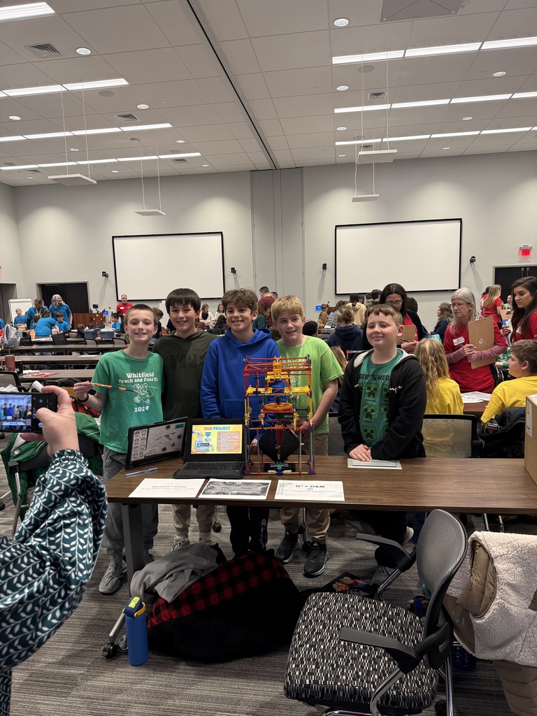 students with project in front of them