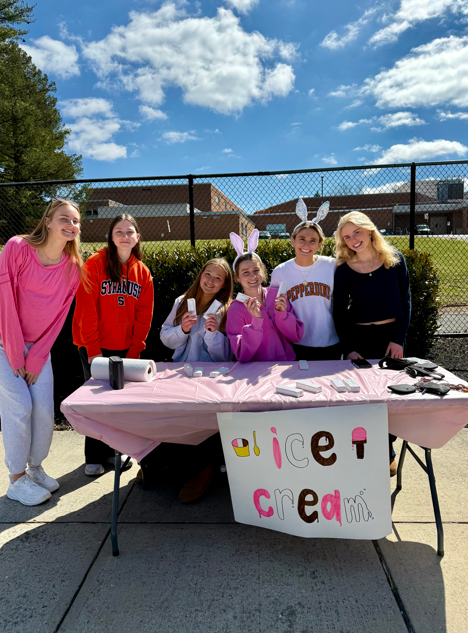 girls at ice cream table