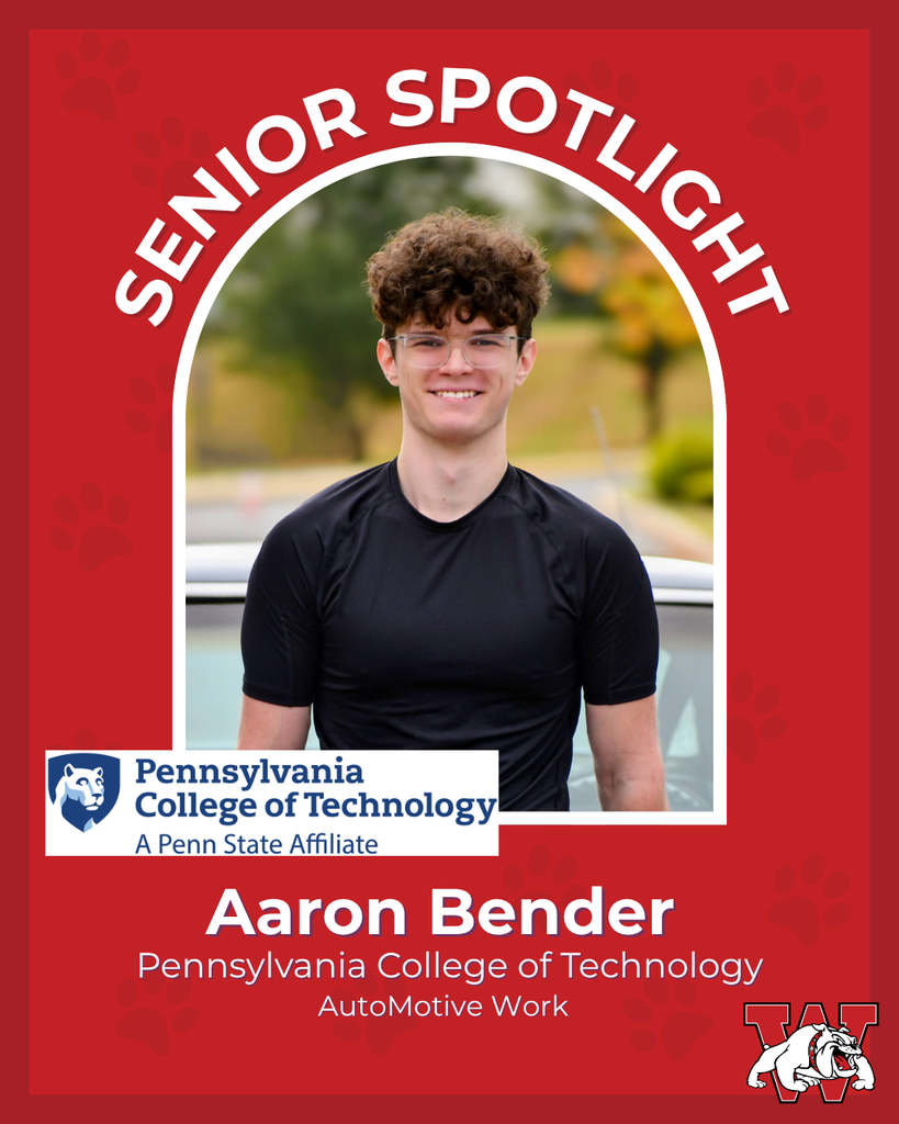Senior spotlight Aaron bender Pennsylavnia college of technology automotive work