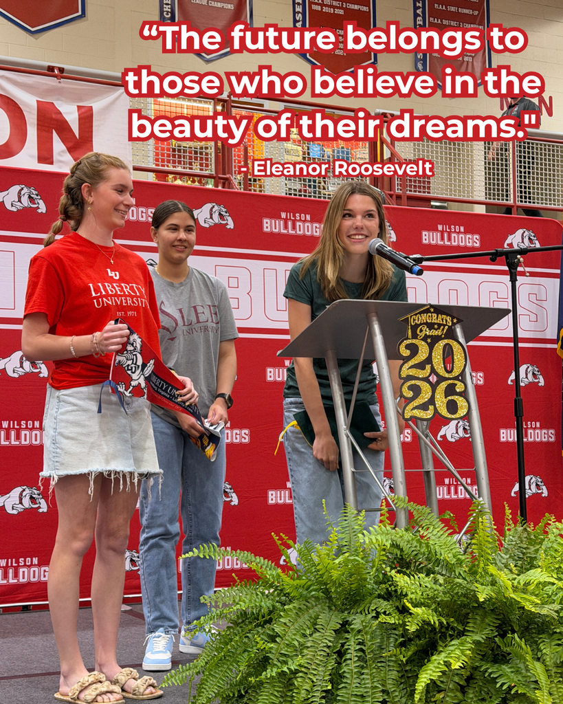 “The future belongs to those who believe in the beauty of their dreams." - Eleanor Roosevelt
