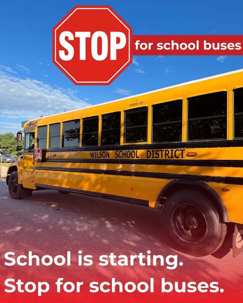 stop for school buses school is starting. stop for school buses