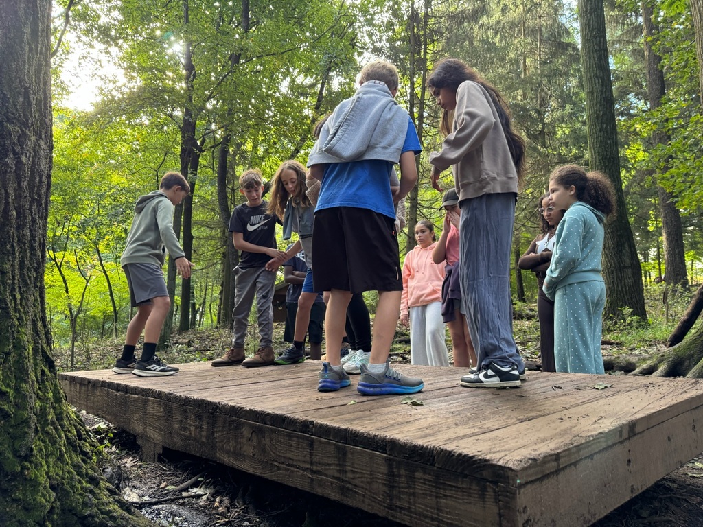students balancing board