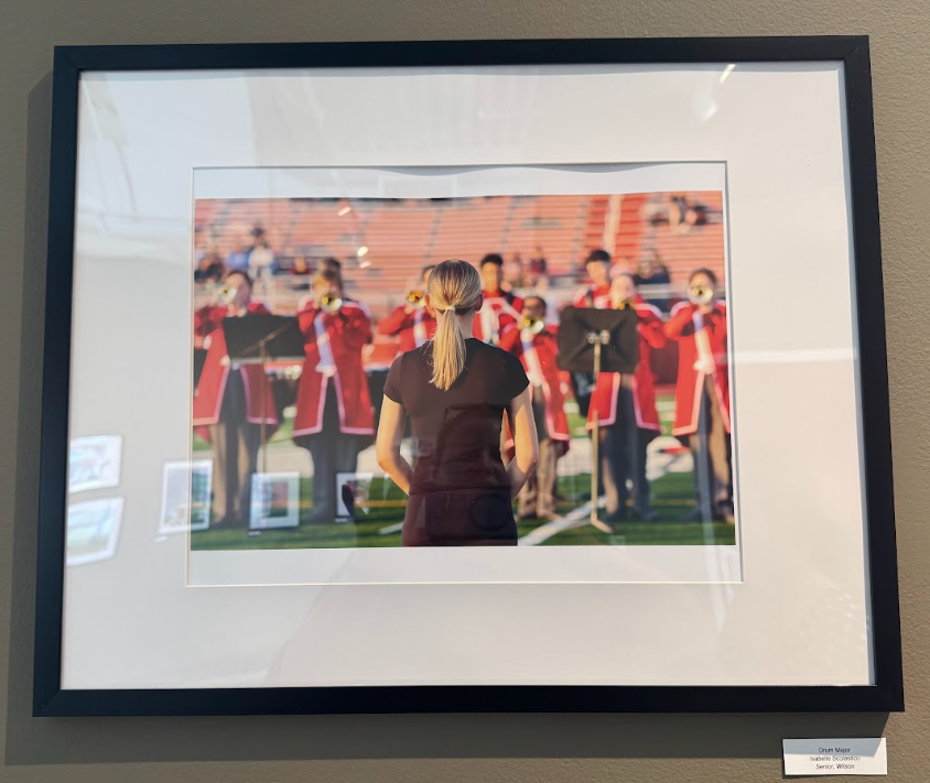 framed picture of drum major