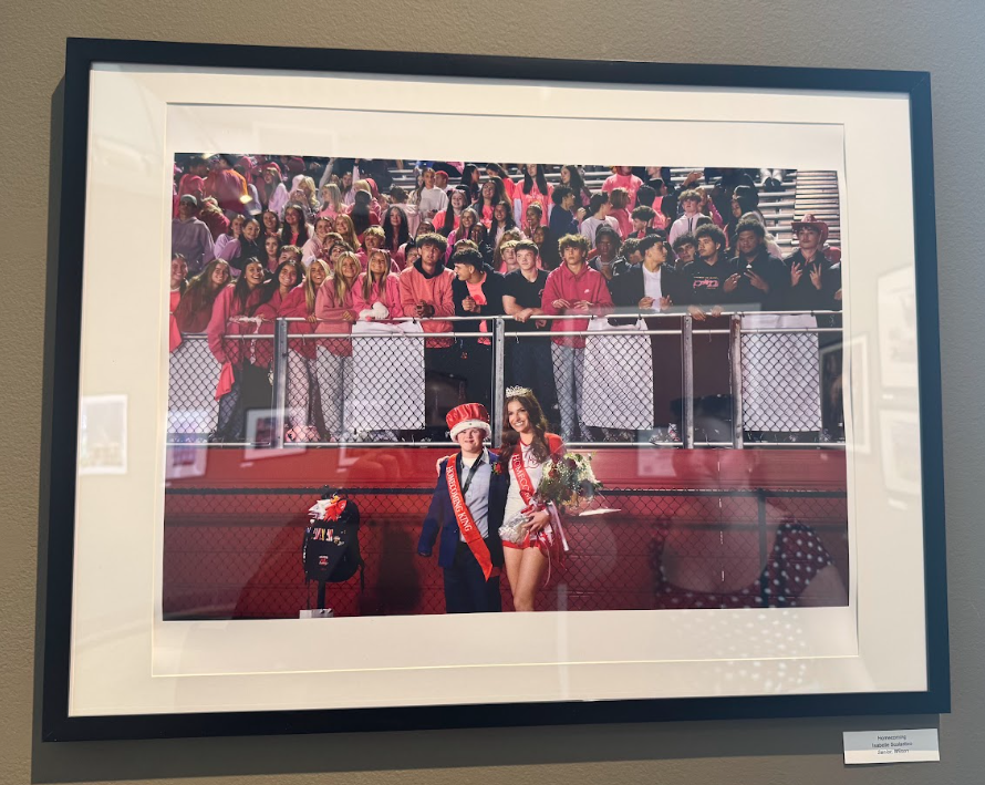 framed picture on the wall