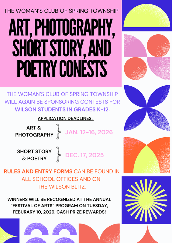 Women's Club of Spring Township 2025-2026 Contest Information