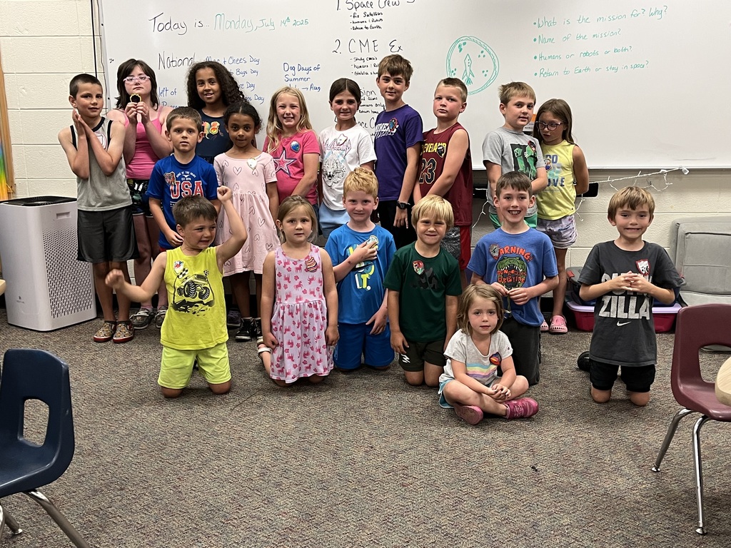 We made our own badges as we became astronauts for a day.