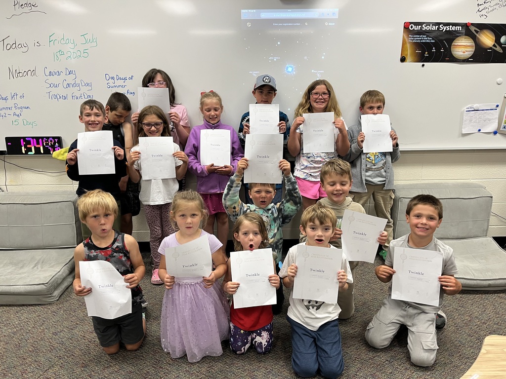 We were able to purchase and name a star during Space week.