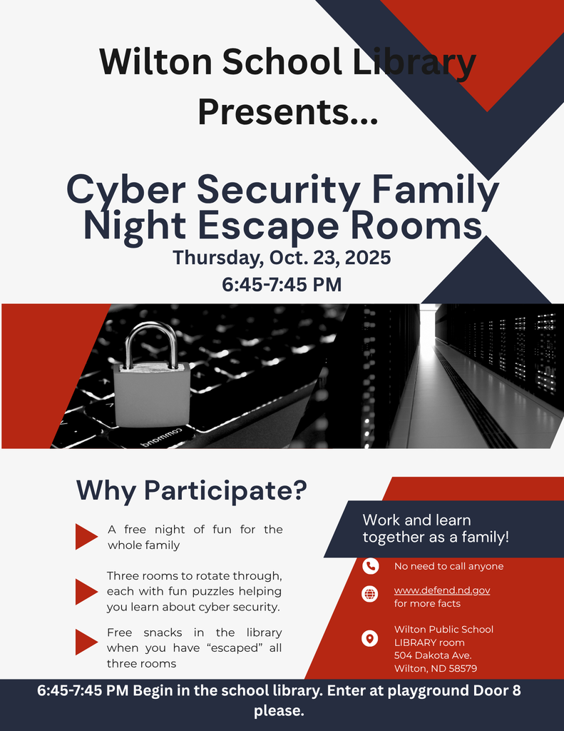 Flier advertising Cyber Security Escape Room Family Night