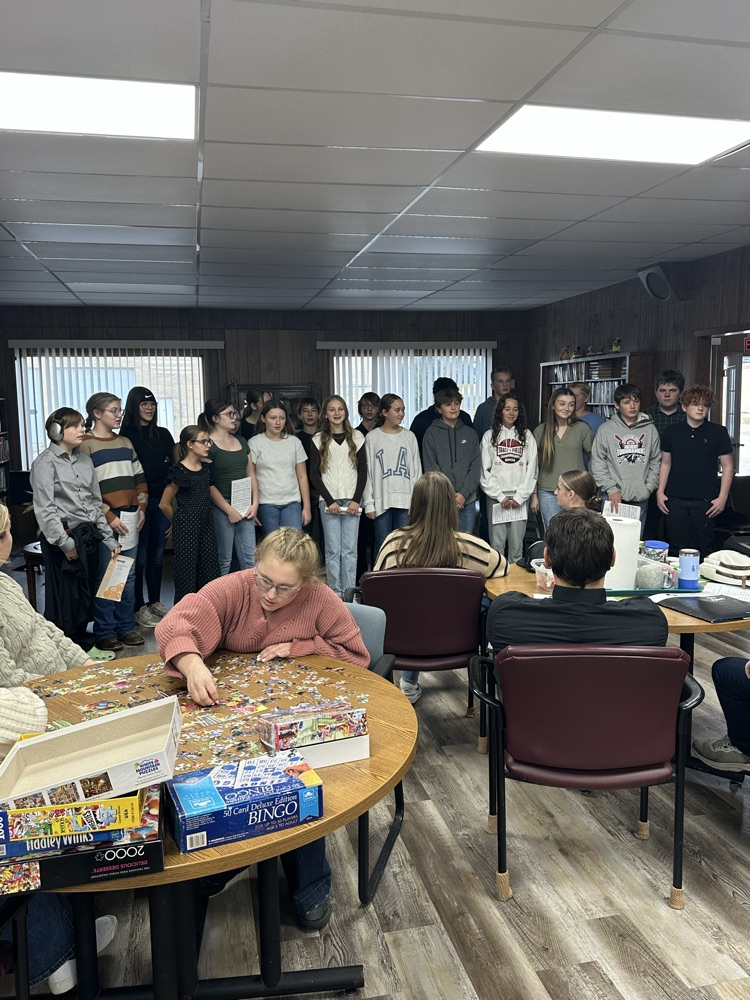 JH choir at Wilton senior center 