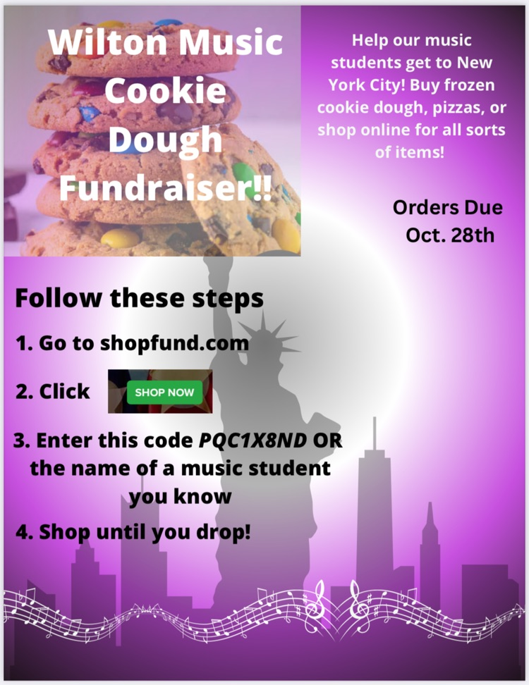 Wilton Music Fundraiser Flyer