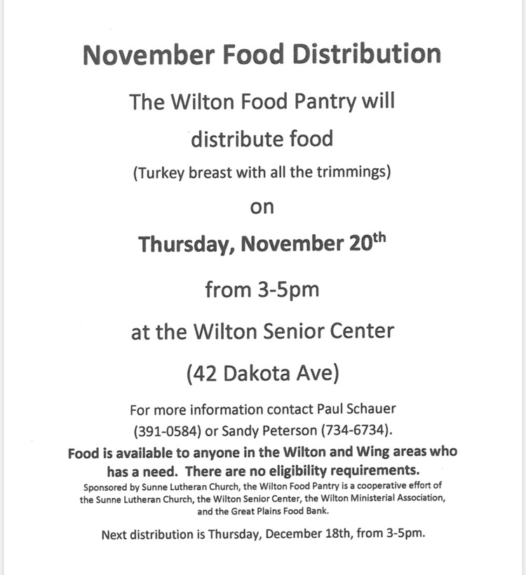 November food pantry information 