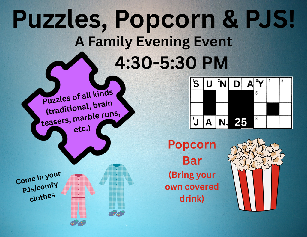 Puzzles, Popcorn & PJS!