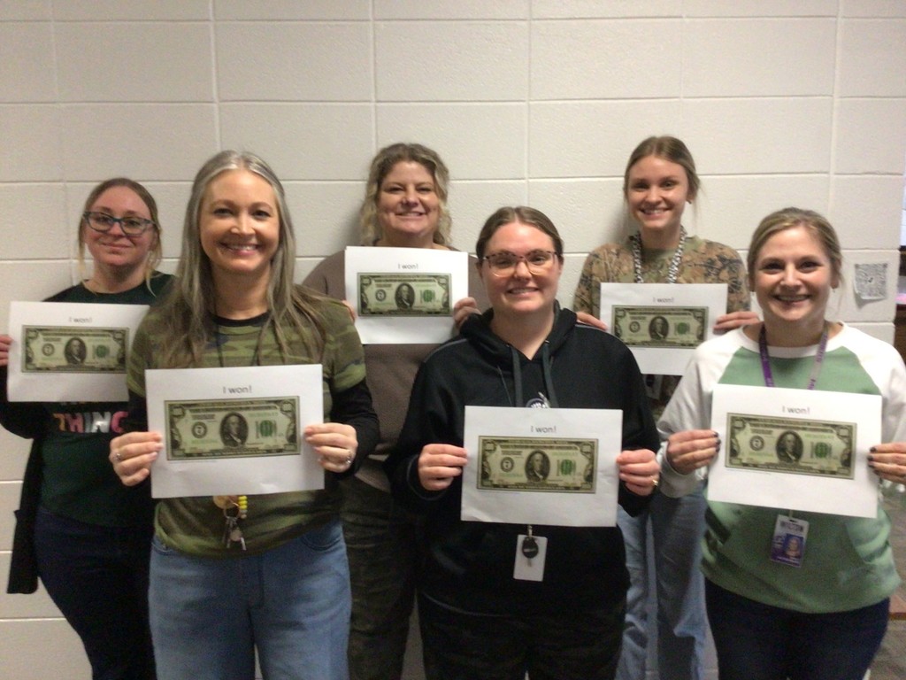 Teachers who won the Book Blast shopping spree