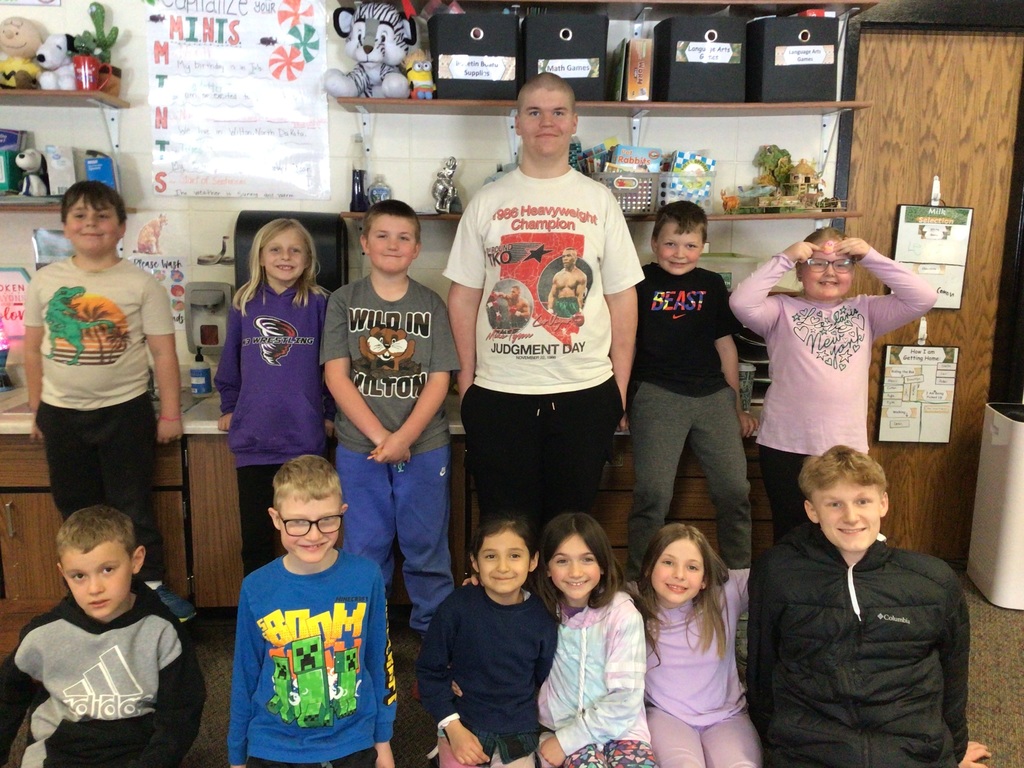 Class of kids with their HS buddies