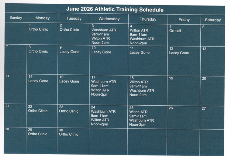 June ATR schedule