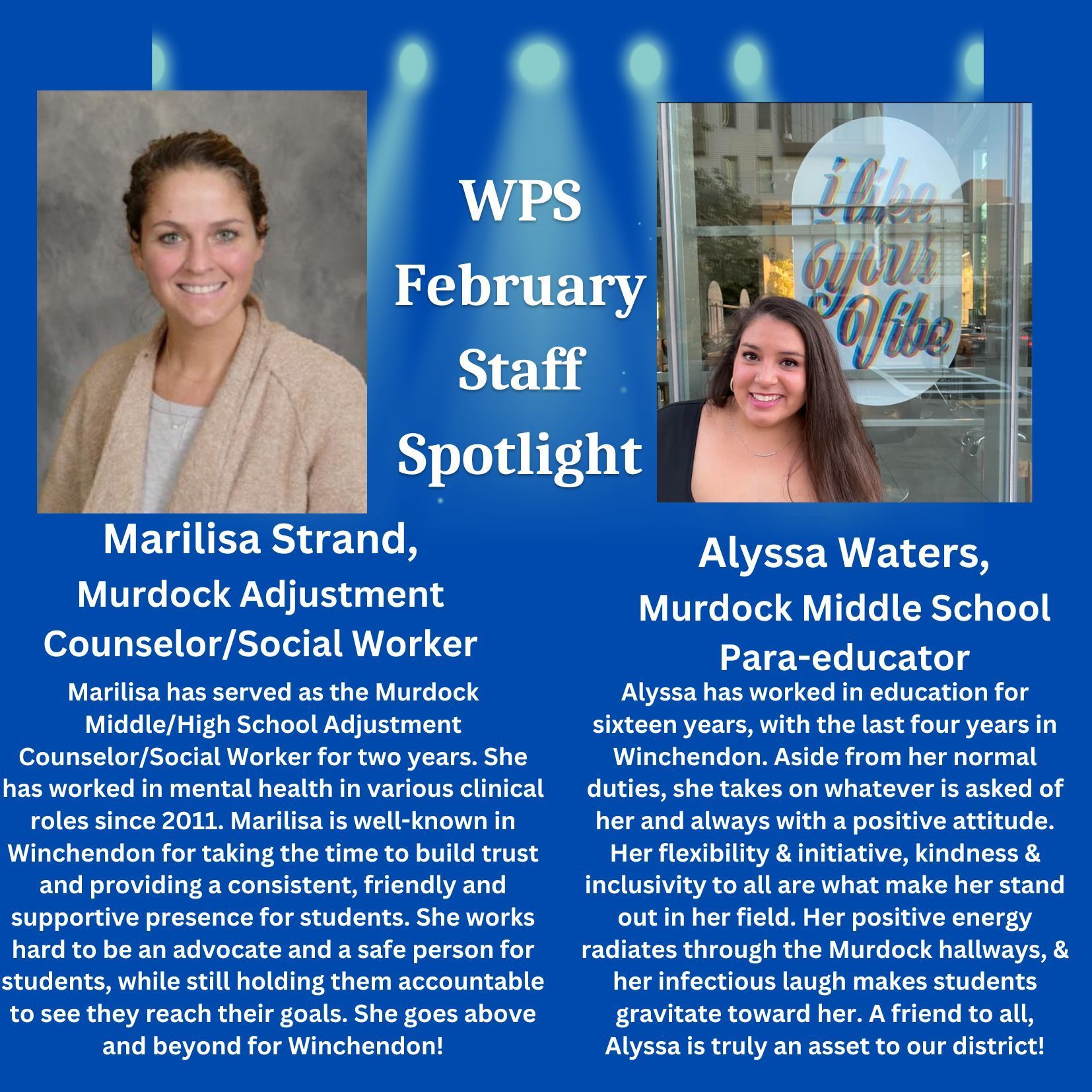 WPS February Staff Spotlight | Winchendon Public Schools