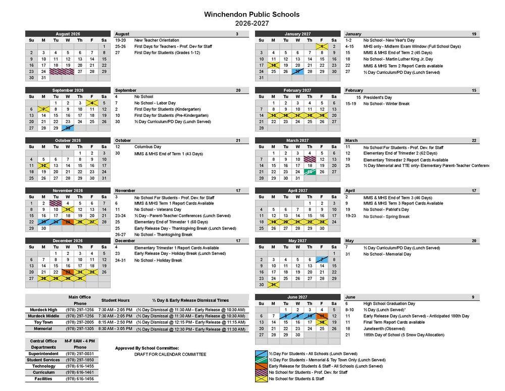26-27 calendar