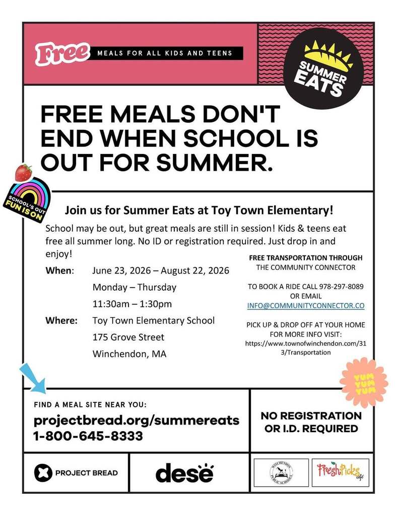 information shared via live feed about summer meals being provided