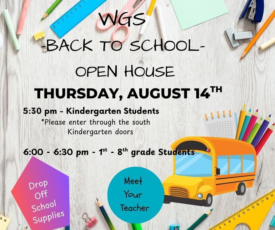 Please join us for our back to school night this Thursday!