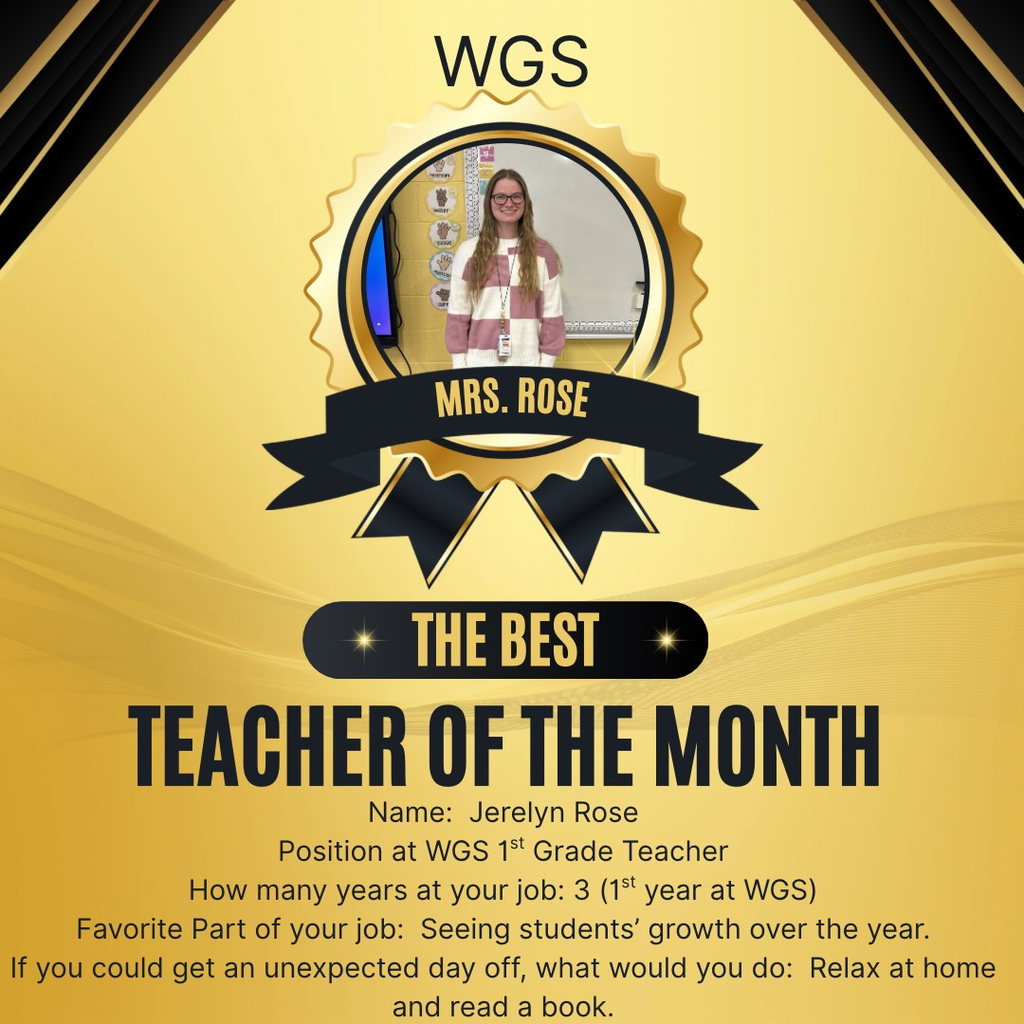December Teacher of the Month!