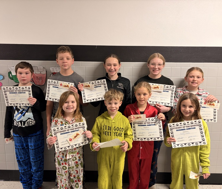 students of the month: December