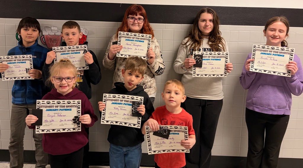 January Students of the Month