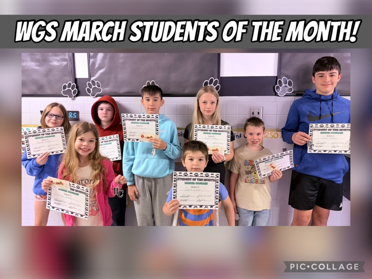 march students of the month.