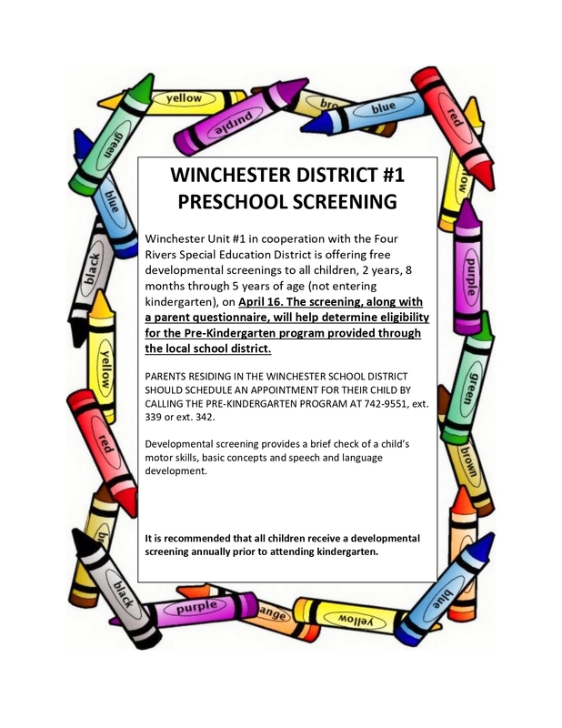Preschool Screening Flyer