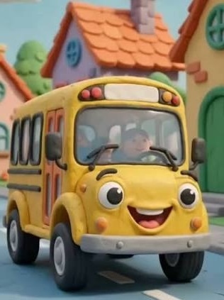 School Bus happy