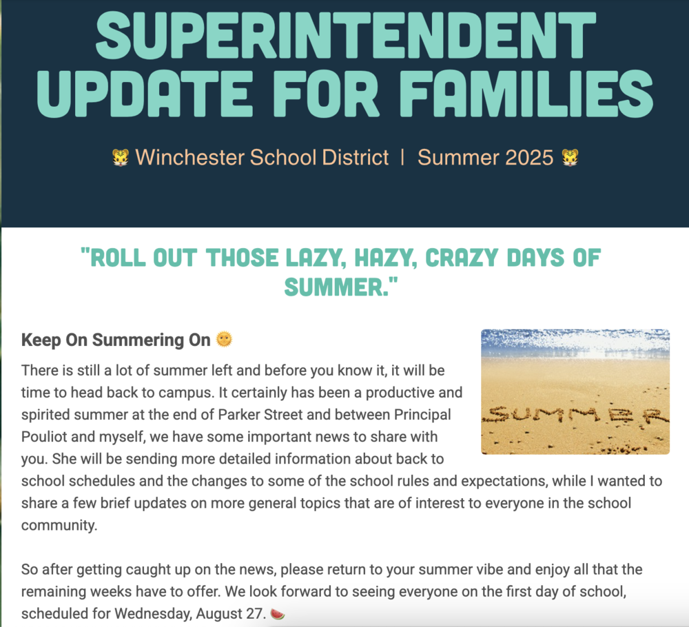 Summer Newsletter