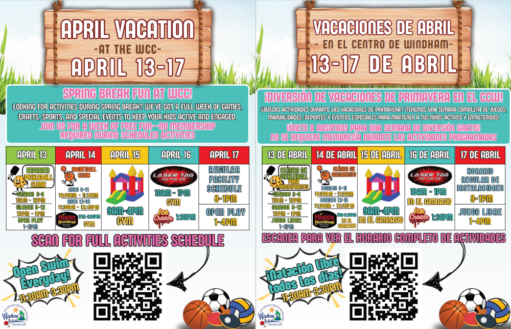 April Vacation EN and ES