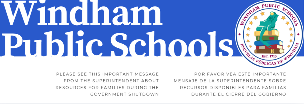 Resources for families during the government shutdown / recursos disponibles para familias durante el cierre del gobierno