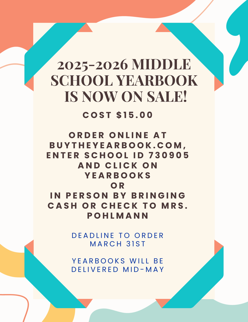 2025-26 middle school yearbooks