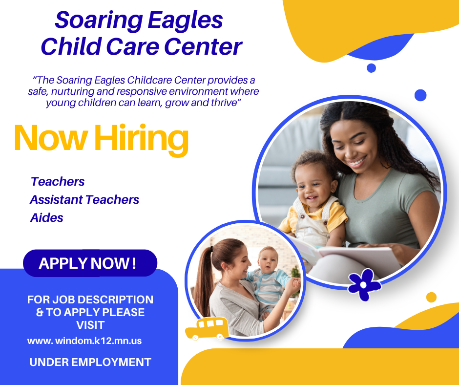 Child Care Center job posting- 5.21.26