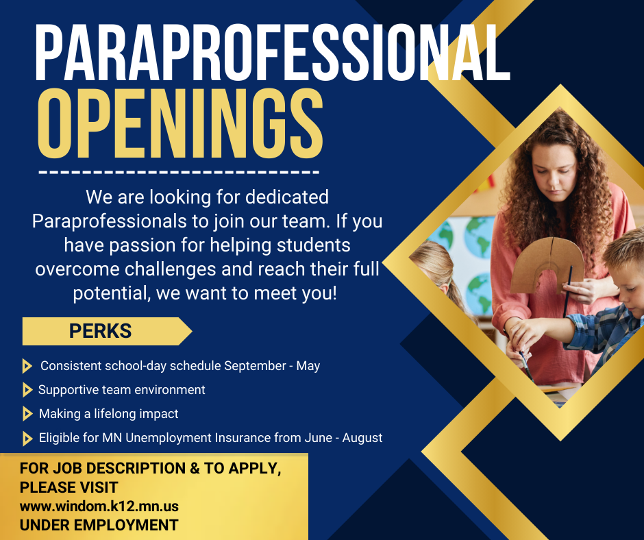 Job Posting- Paraprofessionals