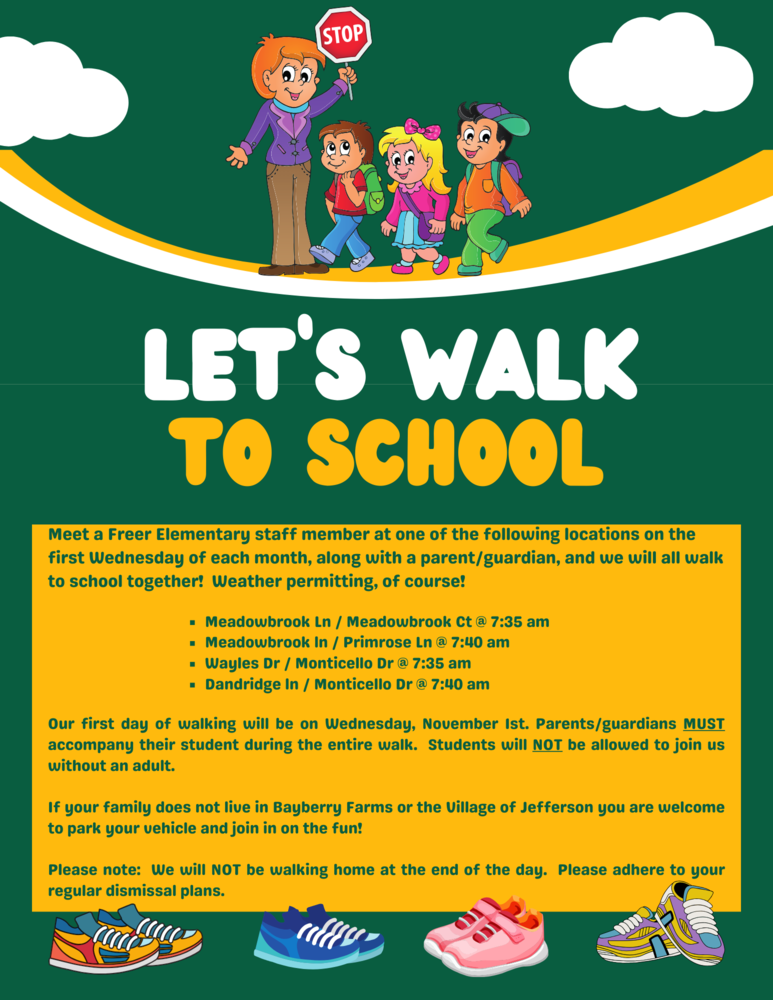 Let's Walk! | Freer Elementary