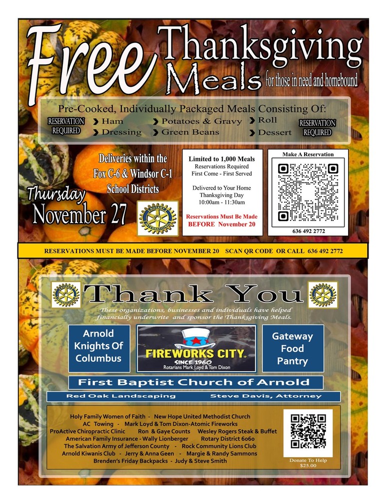 Free Thanksgiving Meals